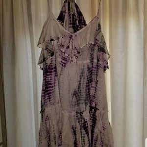 Free people the dye ruffle tank.